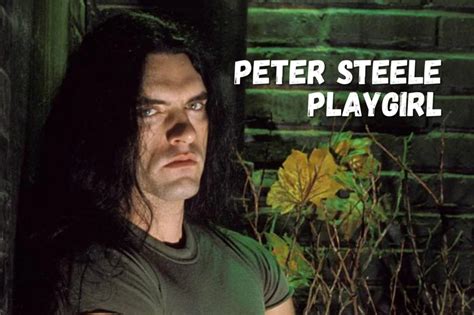 peter steele play girl|Peter Steele: The Playgirl Issue and Its Impact